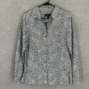 Banana Republic Top Womens Sz S‎ Classic Fit Floral Long Sleeve Button Up Shirt